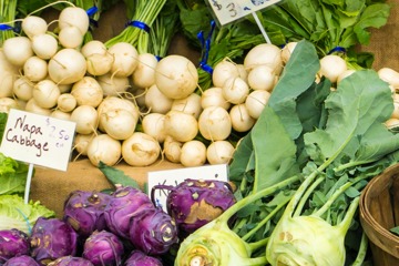 Shop Local with fruits & vegetable Stand